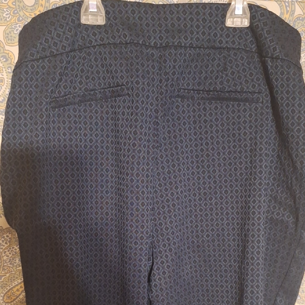 Chico's Dark Blue Patterned Pants - image 4